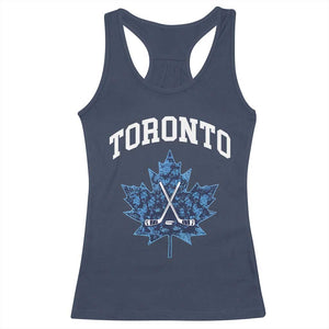 Vintage Canada Hockey Racerback Tank Top Maple Leafs TS10 Navy Print Your Wear