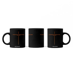Fatherhood Is Kingdom Work Coffee Mug Vintage Christian Dad Cross TS10 Print Your Wear