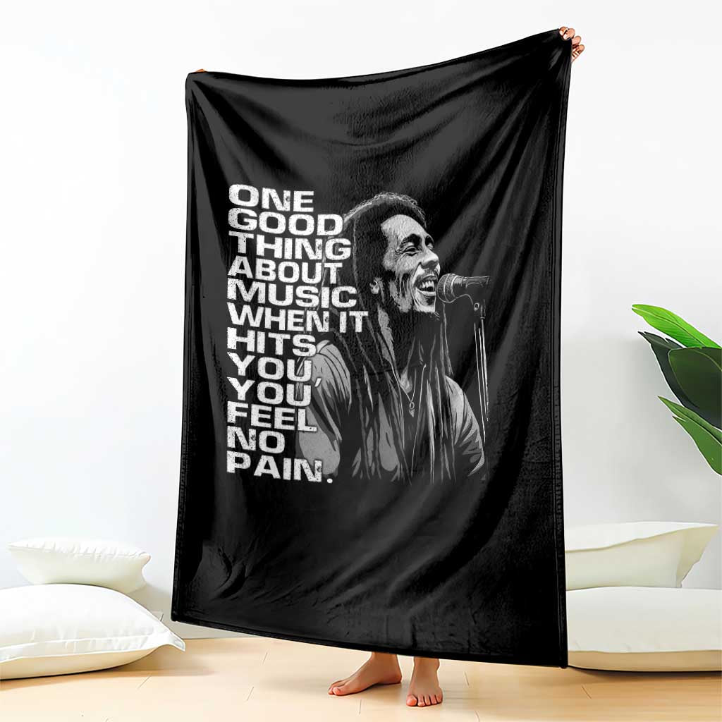 Vintage Marley Throw Blanket Jamaica Jamaican Rasta Reggage Music TS10 Print Your Wear
