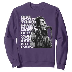 Vintage Marley Sweatshirt Jamaica Jamaican Rasta Reggage Music TS10 Purple Print Your Wear