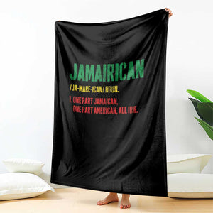 Funny Jamaican American Throw Blanket Retro Jamairican Roots TS10 Print Your Wear