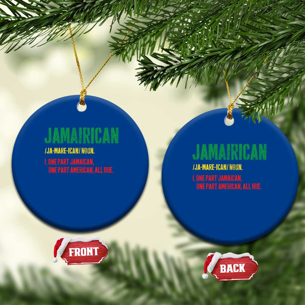 Funny Jamaican American Ceramic Ornament Retro Jamairican Roots TS10 1pc Blue Print Your Wear