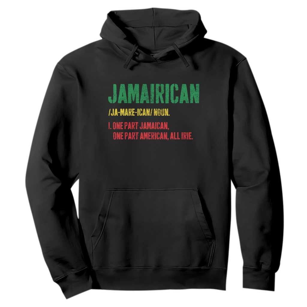 Funny Jamaican American Hoodie Retro Jamairican Roots TS10 Black Print Your Wear