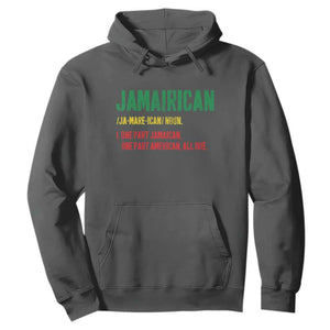 Funny Jamaican American Hoodie Retro Jamairican Roots TS10 Dark Heather Print Your Wear