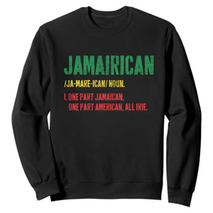 Funny Jamaican American Sweatshirt Retro Jamairican Roots TS10 Black Print Your Wear