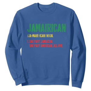 Funny Jamaican American Sweatshirt Retro Jamairican Roots TS10 Royal Blue Print Your Wear