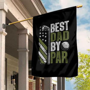 Best Dad By Par Garden Flag Dad Golf Fathers Day Gift American Flag TS10 Print Your Wear