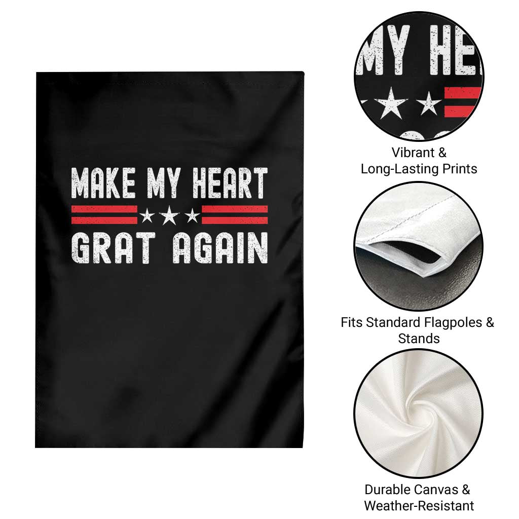 Funny Open Heart Surgery Recovery Garden Flag Make My Heart Great Again TS10 Print Your Wear