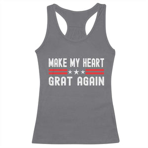 Funny Open Heart Surgery Recovery Racerback Tank Top Make My Heart Great Again TS10 Charcoal Print Your Wear