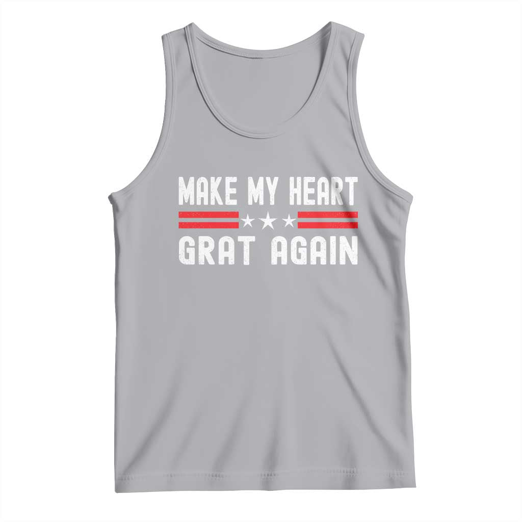 Funny Open Heart Surgery Recovery Tank Top Make My Heart Great Again TS10 Athletic Heather Print Your Wear
