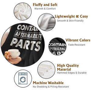Bionic Aftermarket Parts Throw Blanket Knee And Hip Replacement Surgery Recovery Get Well Soon Gift TS10 Print Your Wear
