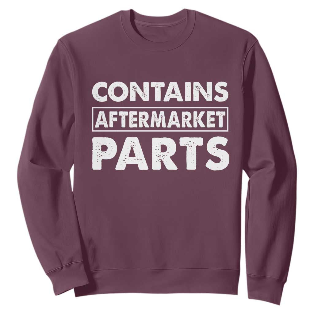 Bionic Aftermarket Parts Sweatshirt Knee And Hip Replacement Surgery Recovery Get Well Soon Gift TS10 Maroon Print Your Wear