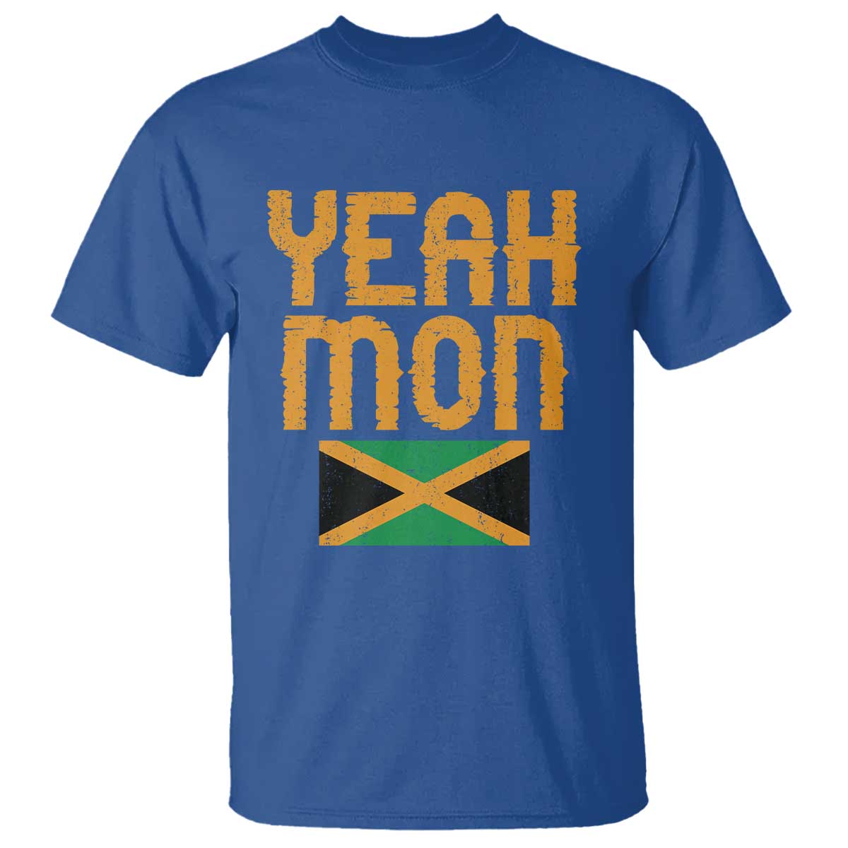 Yeah Mon Jamaican Pride T Shirt Jamaican Vacation Jamaica Reggae Roots TS10 Royal Blue Print Your Wear
