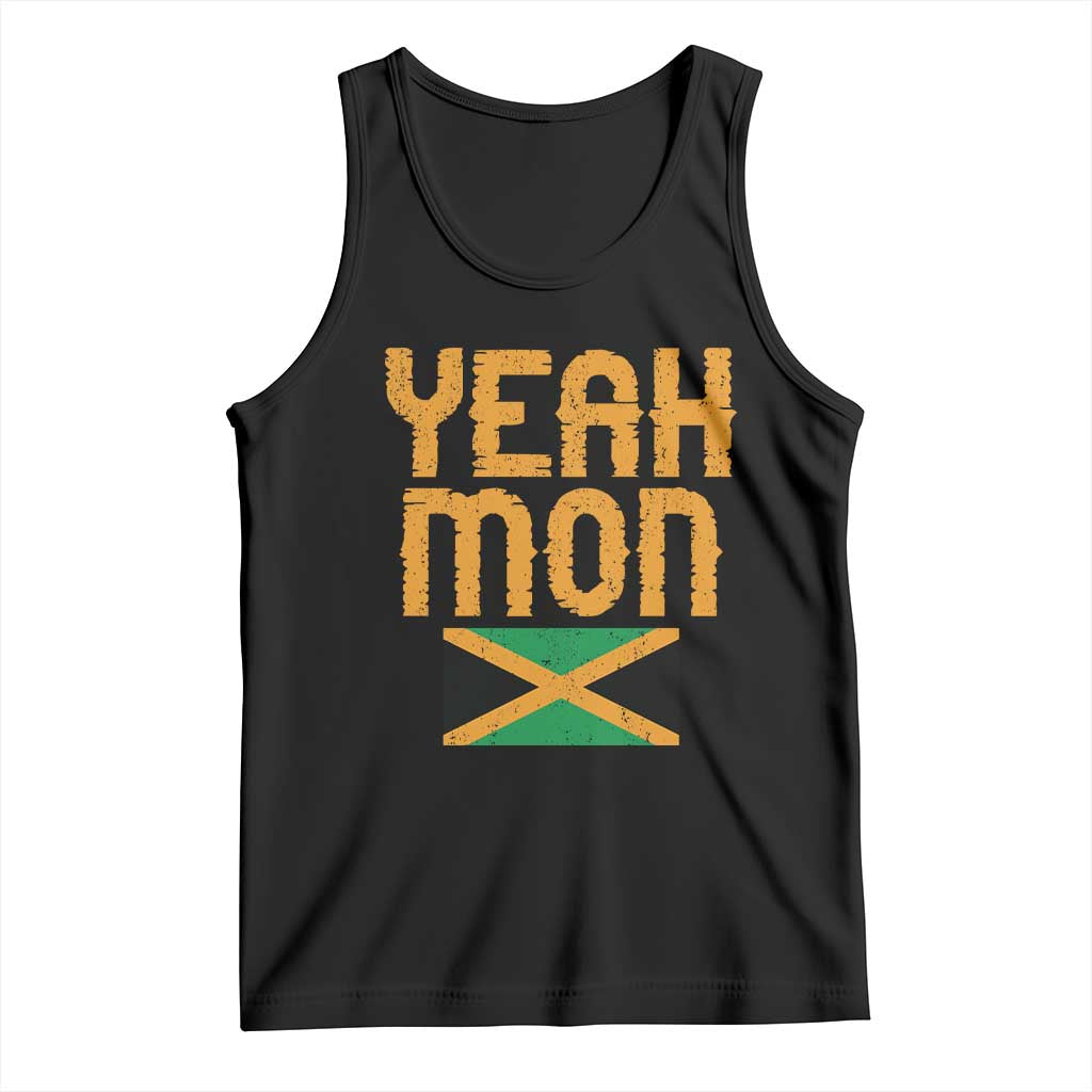 Yeah Mon Jamaican Pride Tank Top Jamaican Vacation Jamaica Reggae Roots TS10 Black Print Your Wear