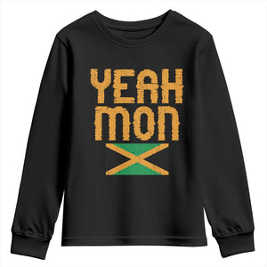 Yeah Mon Jamaican Pride Youth Sweatshirt Jamaican Vacation Jamaica Reggae Roots TS10 Black Print Your Wear