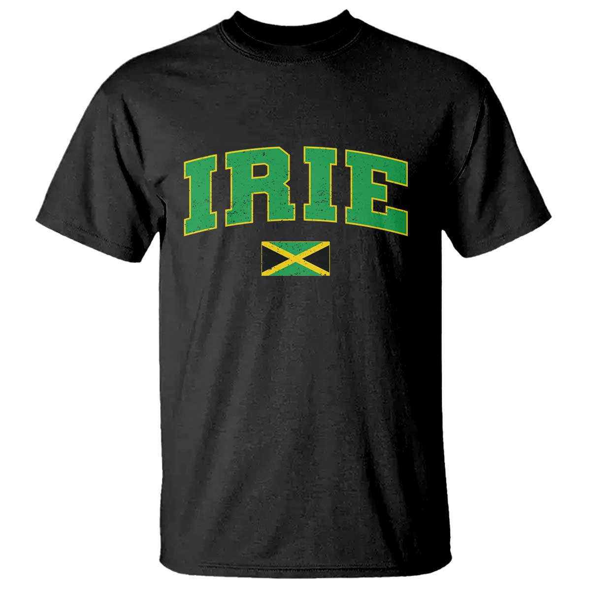 Irie Jamaican Rasta T Shirt Funny Jamaica Jamaican Flag Rasta Reggae Roots TS10 Black Print Your Wear