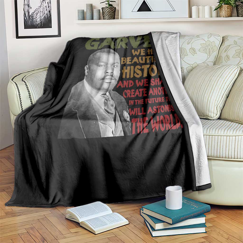 Marcus Garvey Quote Throw Blanket Black History Month TS10 Print Your Wear