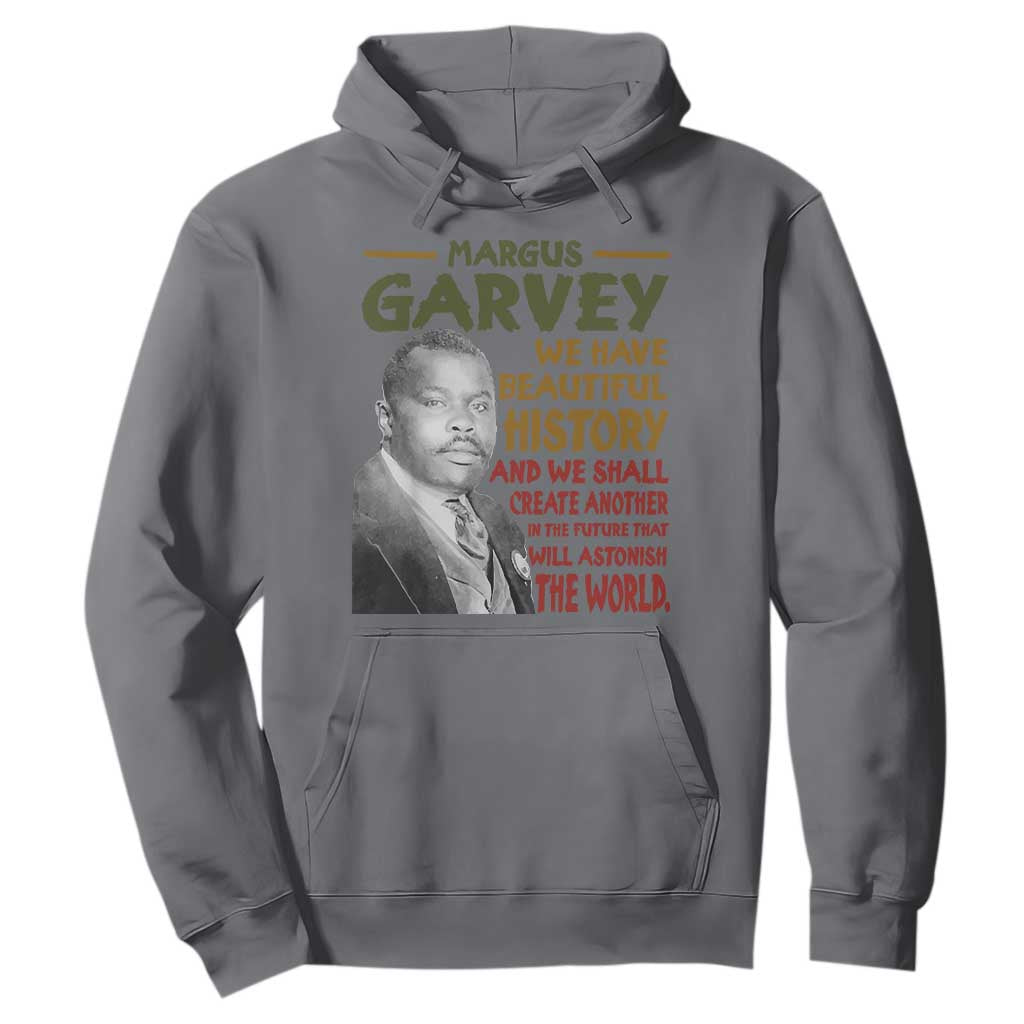 Marcus Garvey Quote Hoodie Black History Month TS10 Charcoal Print Your Wear
