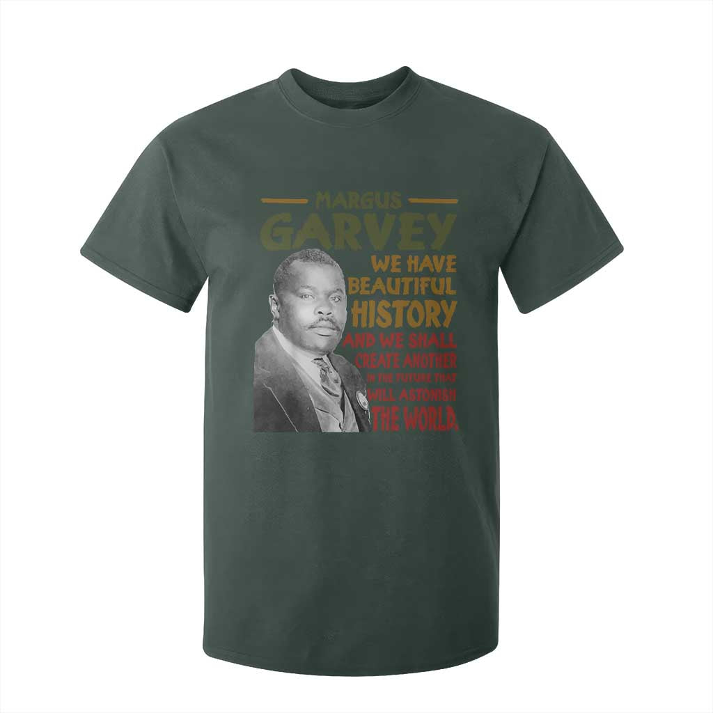 Marcus Garvey Quote T Shirt For Kid Black History Month TS10 Dark Forest Green Print Your Wear
