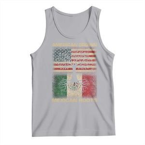 American Grown Mexican Roots Tank Top Retro Mexico America Flag TS10 Athletic Heather Print Your Wear