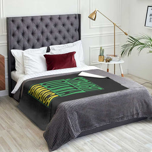 Straight Outta Jamaica Throw Blanket Cool Jamaican Travel Vacation TS10 Print Your Wear