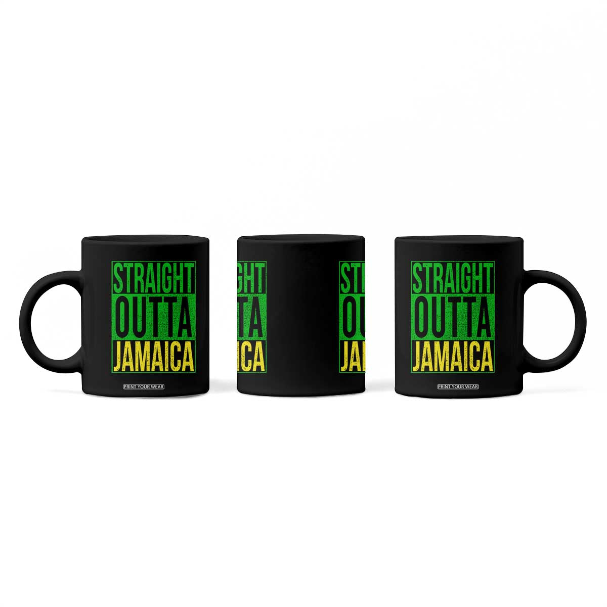 Straight Outta Jamaica Coffee Mug Cool Jamaican Travel Vacation TS10 Print Your Wear