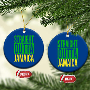 Straight Outta Jamaica Ceramic Ornament Cool Jamaican Travel Vacation TS10 1pc Blue Print Your Wear
