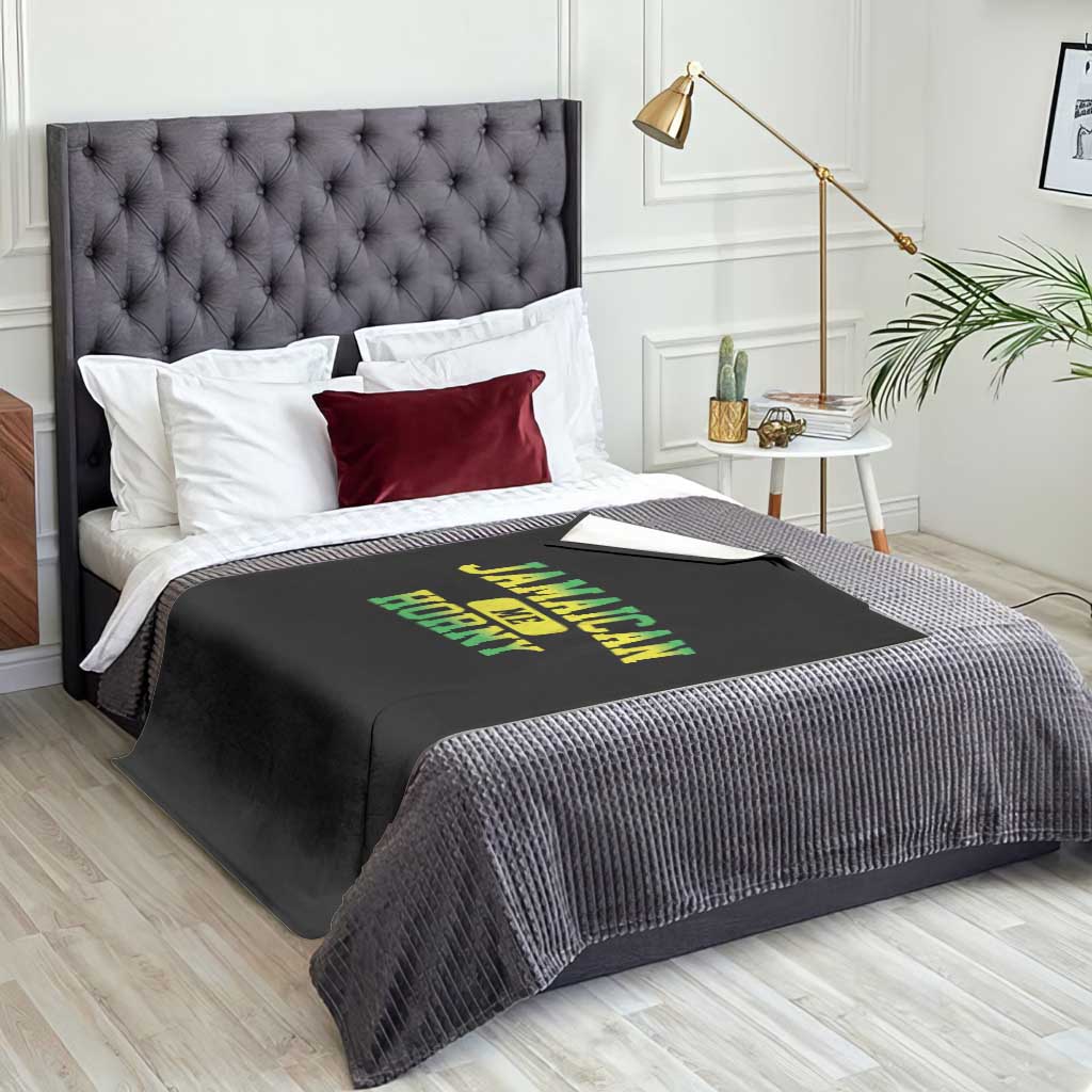 Jamaican Me Horny Throw Blanket Funny Caribbean Party TS10 Print Your Wear