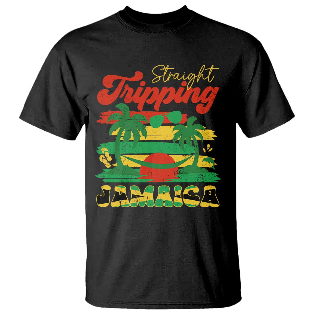 Jamaica Vacation T Shirt Straight Trippin Jamaica Family Girls Trip TS10 Black Print Your Wear
