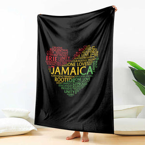 Jamaica Reggae Throw Blanket One Love Rasta Culture TS10 Print Your Wear