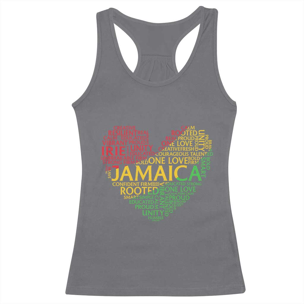 Jamaica Reggae Racerback Tank Top One Love Rasta Culture TS10 Charcoal Print Your Wear