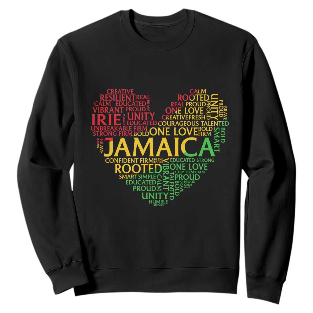 Jamaica Reggae Sweatshirt One Love Rasta Culture TS10 Black Print Your Wear