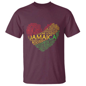 Jamaica Reggae T Shirt One Love Rasta Culture TS10 Maroon Print Your Wear