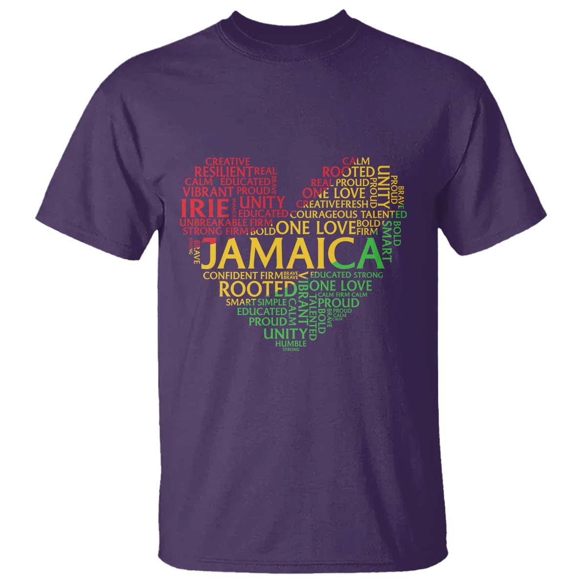 Jamaica Reggae T Shirt One Love Rasta Culture TS10 Purple Print Your Wear