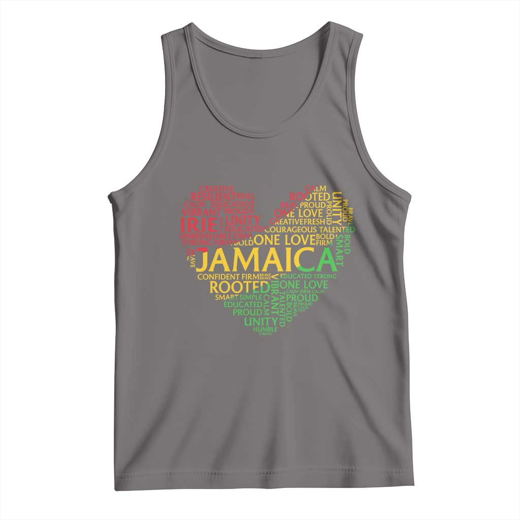 Jamaica Reggae Tank Top One Love Rasta Culture TS10 Deep Heather Print Your Wear