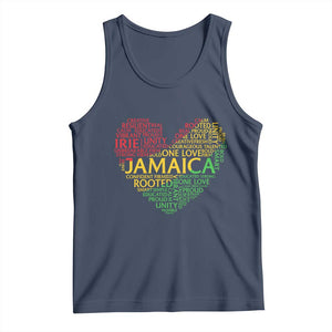 Jamaica Reggae Tank Top One Love Rasta Culture TS10 Navy Print Your Wear