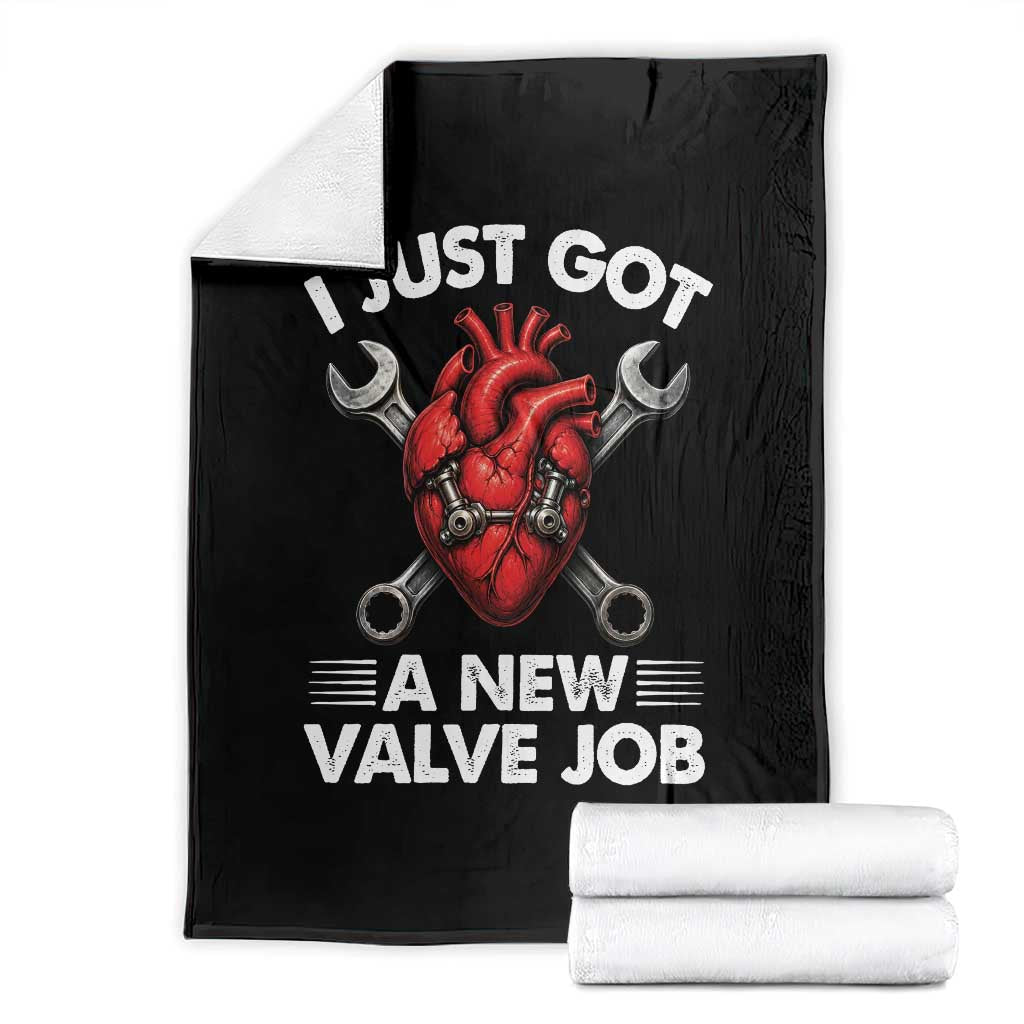 Cool Heart Surgery Survivor Throw Blanket Funny Valve Job Coronary Bypass Artery Open Heart Surgery TS10 Black Print Your Wear
