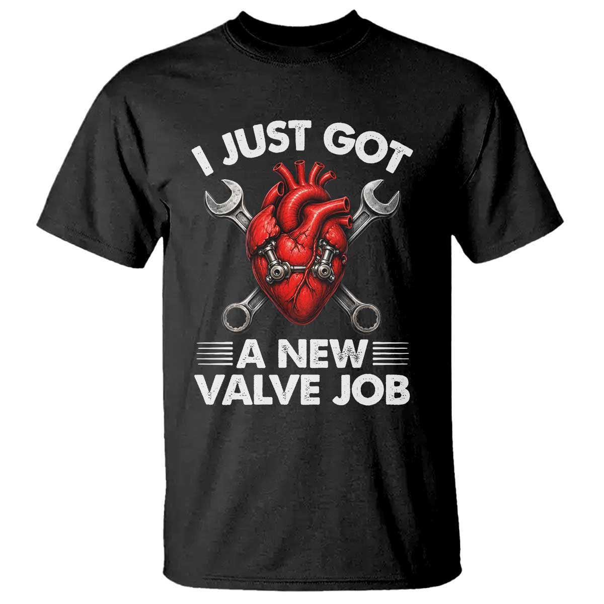Cool Heart Surgery Survivor T Shirt Funny Valve Job Coronary Bypass Artery Open Heart Surgery TS10 Black Print Your Wear