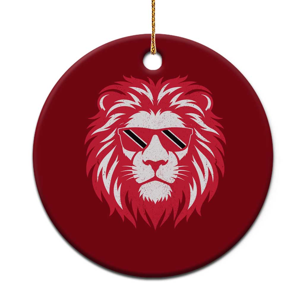Trinidad and Tobago Lion Ceramic Ornament Vintage Caribbean Pride TS10 1pc Red Print Your Wear