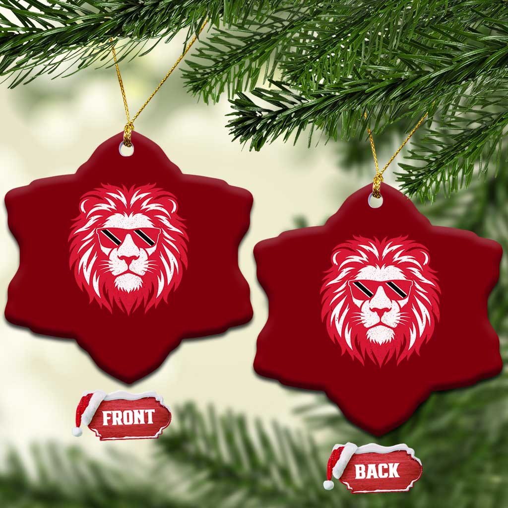 Trinidad and Tobago Lion Ceramic Ornament Vintage Caribbean Pride TS10 Print Your Wear