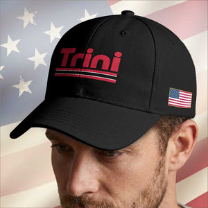 Retro Trini Baseball Cap Trinidad and Tobago Flag Caribbean Pride Heritage Gift TS10 Print Your Wear