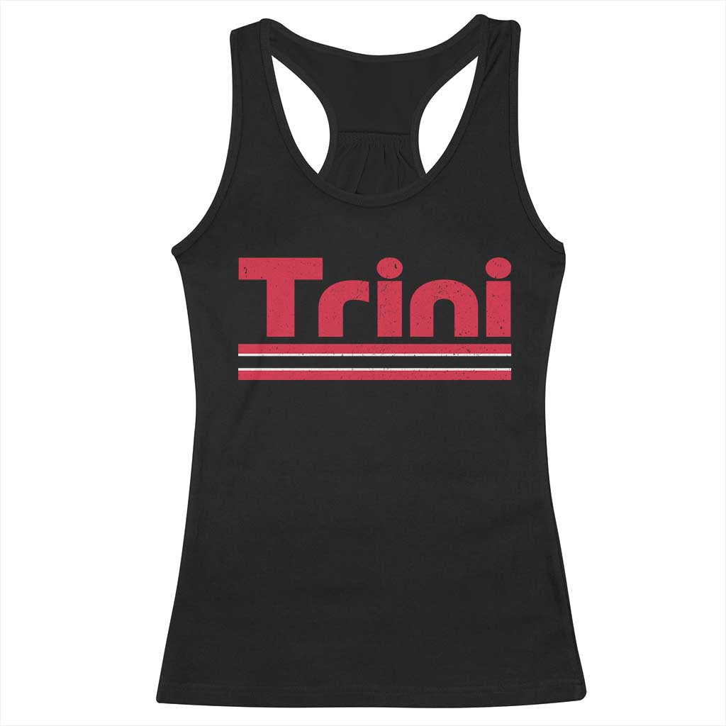 Retro Trini Racerback Tank Top Trinidad and Tobago Flag Caribbean Pride Heritage Gift TS10 Black Print Your Wear