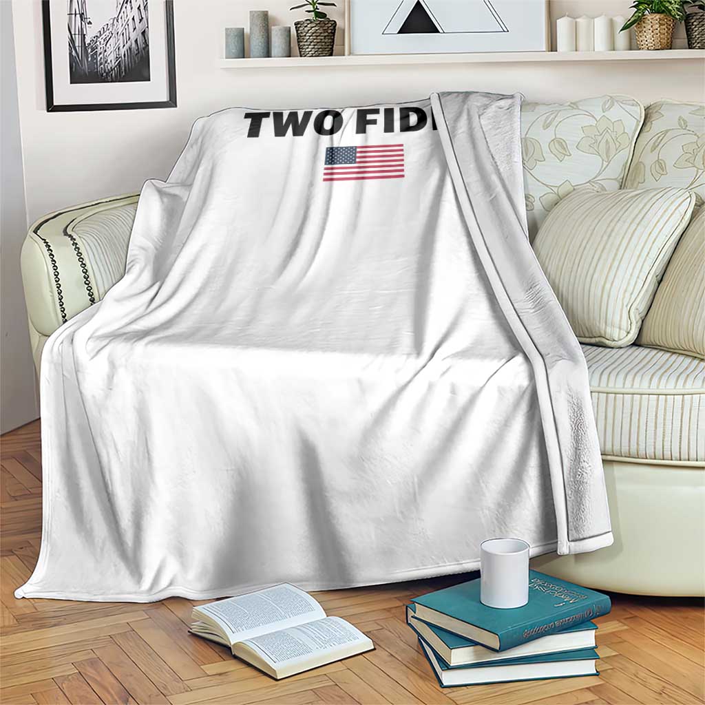 Two Fiddy American Flag Throw Blanket Funny 250th America Celebration Patriotic Graphic TS10 Print Your Wear
