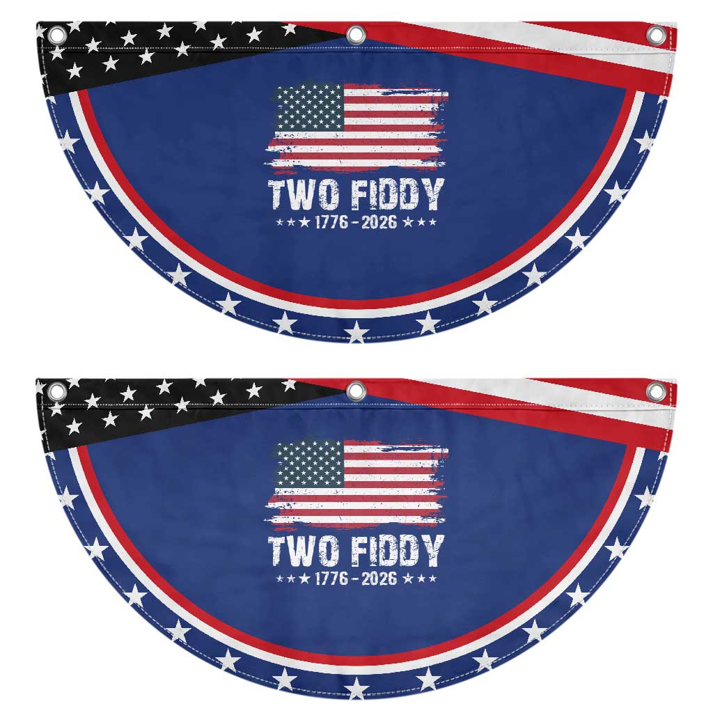 Two Fiddy USA 250th Anniversary Patriotic Fan Flag Vintage American Flag Patriotic Humor