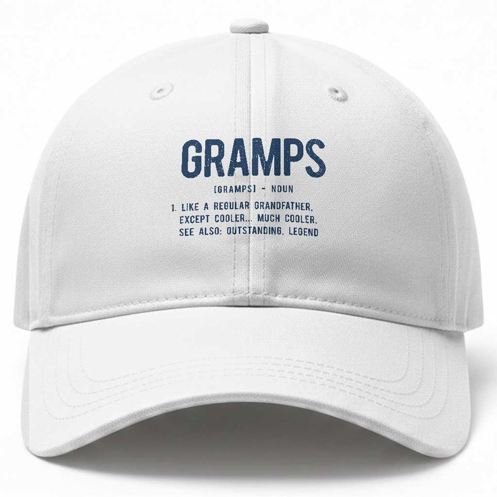 Grandpa Gift For Gramps Baseball Cap Fathers Day Birthday Gift Idea TS10 Print Your Wear