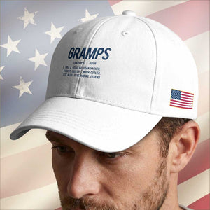 Grandpa Gift For Gramps Baseball Cap Fathers Day Birthday Gift Idea TS10 Print Your Wear