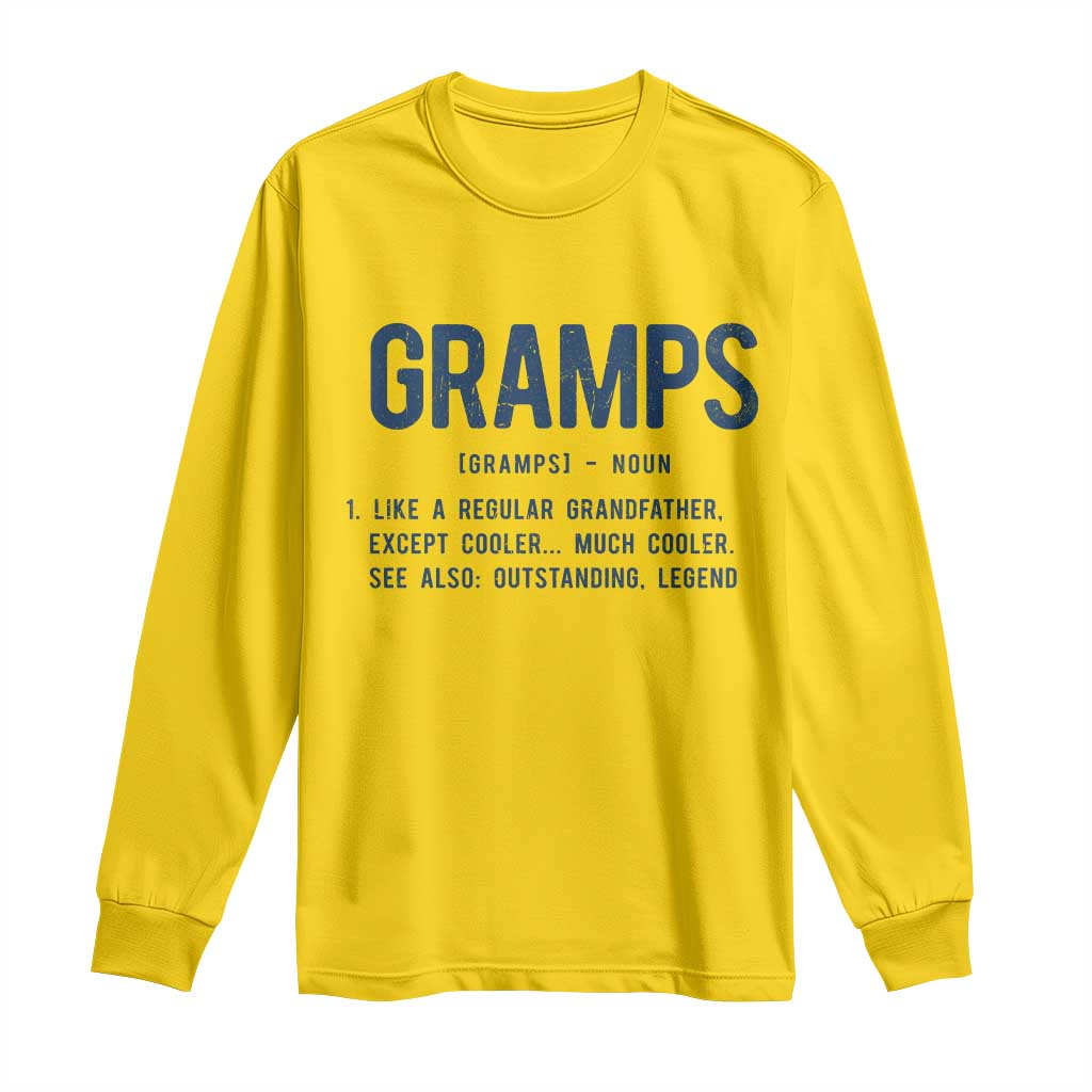 Grandpa Gift For Gramps Long Sleeve Shirt Fathers Day Birthday Gift Idea TS10 Daisy Print Your Wear