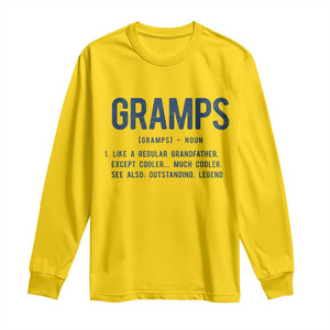 Grandpa Gift For Gramps Long Sleeve Shirt Fathers Day Birthday Gift Idea TS10 Daisy Print Your Wear