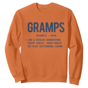 Grandpa Gift For Gramps Sweatshirt Fathers Day Birthday Gift Idea TS10 Orange Print Your Wear