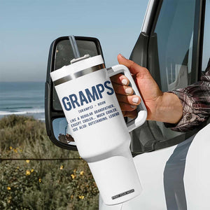 Grandpa Gift For Gramps Tumbler With Handle Fathers Day Birthday Gift Idea TS10 Print Your Wear